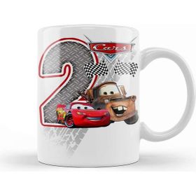 Baskı Dükkanı Şimşek Mcqueen 2 Iki Yaş Hediyesi Kupa