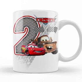 Baskı Dükkanı Şimşek Mcqueen 2 Iki Yaş Hediyesi Kupa