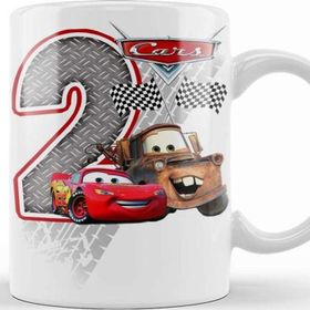 Baskı Dükkanı Şimşek Mcqueen 2 Iki Yaş Hediyesi Kupa