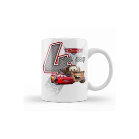 Baskı Dükkanı Şimşek Mcqueen 3 Üç Yaş Hediyesi Kupa