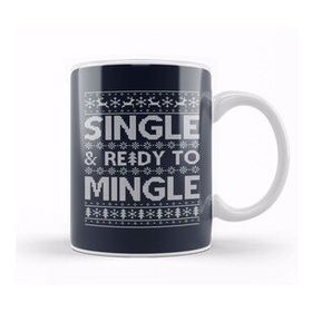 Baskı Dükkanı Single And Ready To Mingle Christmas Knit Pattern Kupa