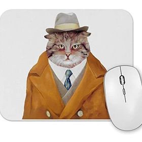 Baskı Dükkanı Sisman Süslü Cats Kedi Mouse Pad