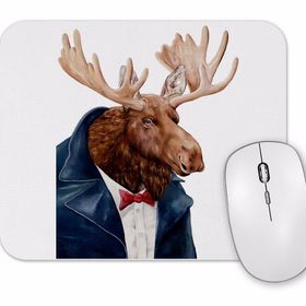 Baskı Dükkanı Sisman Süslü Geyik Mouse Pad