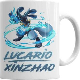 Baskı Dükkanı SK1052 Pokemon Go Pikachu Lucario Sihirli Porselen Bardak Kupa