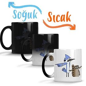 Baskı Dükkanı SK11118 Regular Show 04 Sihirli Porselen Bardak Kupa