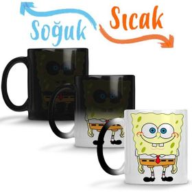 Baskı Dükkanı SK1246 Sünger Bob Sihirli Porselen Bardak Kupa