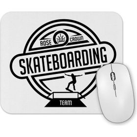 Baskı Dükkanı Sk8 Team Branca Masculina E Feminina Mouse Pad