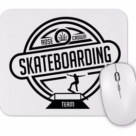 Baskı Dükkanı Sk8 Team Branca Masculina E Feminina Mouse Pad