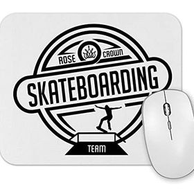 Baskı Dükkanı Sk8 Team Branca Masculina E Feminina Mouse Pad