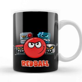 Baskı Dükkanı SK8205 Red Ball 4 The Crew Tazza Sihirli Porselen Bardak Kupa