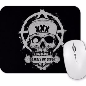 Baskı Dükkanı Skate Skull Mouse Pad