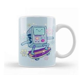 Baskı Dükkanı Skateboard Bmo Adventure Time Kupa