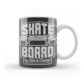 Baskı Dükkanı Skateboard Is Not A Crime Kupa