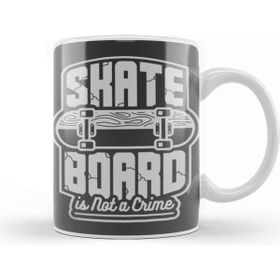 Baskı Dükkanı Skateboard Is Not A Crime Kupa