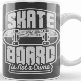 Baskı Dükkanı Skateboard Is Not A Crime Kupa