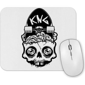 Baskı Dükkanı Skateboard Kuru Kafa Mouse Pad
