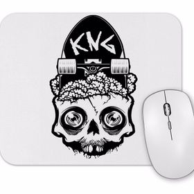 Baskı Dükkanı Skateboard Kuru Kafa Mouse Pad