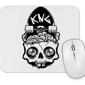 Baskı Dükkanı Skateboard Kuru Kafa Mouse Pad