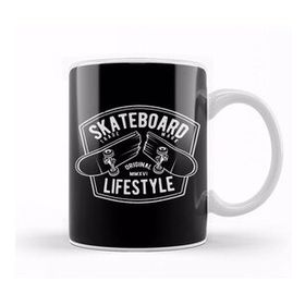 Baskı Dükkanı Skateboard Lifestyle Snapped Deck Kupa