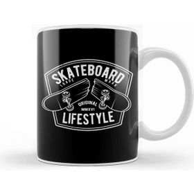 Baskı Dükkanı Skateboard Lifestyle Snapped Deck Kupa