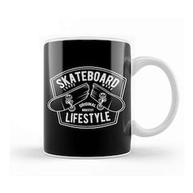 Baskı Dükkanı Skateboard Lifestyle Snapped Deck Kupa