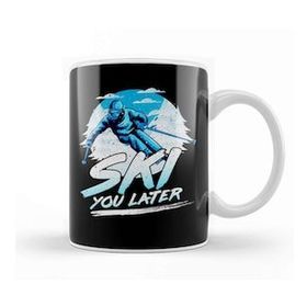 Baskı Dükkanı Ski You Later Awesome Skiing Pun Kupa