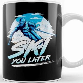 Baskı Dükkanı Ski You Later Awesome Skiing Pun Kupa