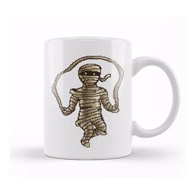 Baskı Dükkanı Skipping Mummy Pixel Art Kupa