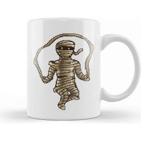 Baskı Dükkanı Skipping Mummy Pixel Art Kupa