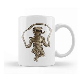 Baskı Dükkanı Skipping Mummy Pixel Art Kupa