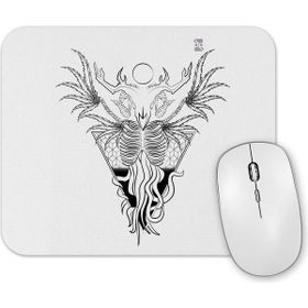 Baskı Dükkanı Skull Devil Branca Mouse Pad