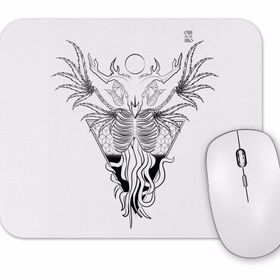 Baskı Dükkanı Skull Devil Branca Mouse Pad