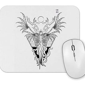 Baskı Dükkanı Skull Devil Branca Mouse Pad