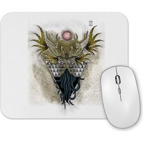Baskı Dükkanı Skull Devil Color Branca Mouse Pad