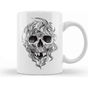 Baskı Dükkanı Skull Flame Kupa