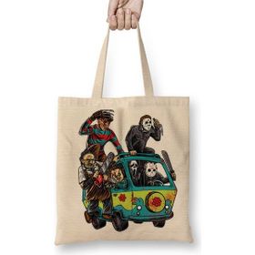 Baskı Dükkanı Skull Korku Bez Çanta