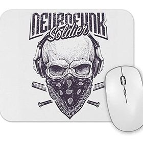 Baskı Dükkanı Skull Soldier Soldado Caveira Mouse Pad