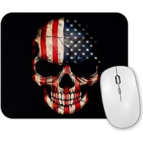 Baskı Dükkanı Skull Usa Mouse Pad