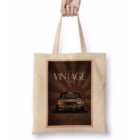 Baskı Dükkanı Skyline Vintage Bez Çanta