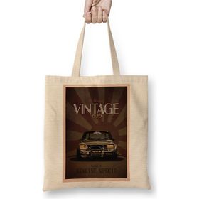 Baskı Dükkanı Skyline Vintage Bez Çanta