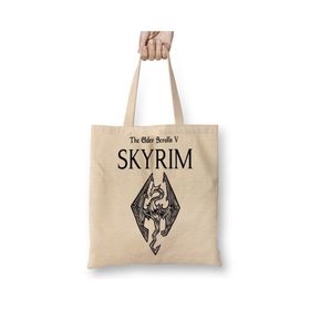 Baskı Dükkanı Skyrim Dragon Bez Çanta