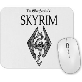 Baskı Dükkanı Skyrim Dragon Mouse Pad