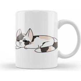 Baskı Dükkanı Sleeping Calico Kitten Cat Kupa
