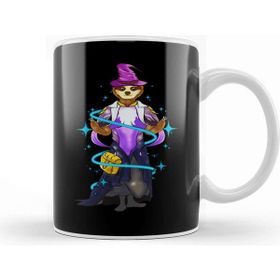 Baskı Dükkanı Sloth Magician Majestic Halloween Slothing Wizard Kupa