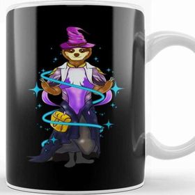 Baskı Dükkanı Sloth Magician Majestic Halloween Slothing Wizard Kupa