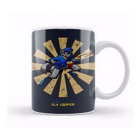 Baskı Dükkanı Sly Cooper Retro Japanese Kupa