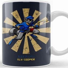 Baskı Dükkanı Sly Cooper Retro Japanese Kupa