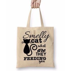 Baskı Dükkanı Smelly Cat Kedi Bez Çanta