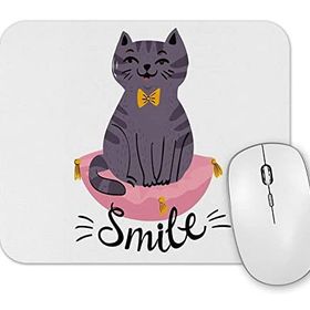 Baskı Dükkanı Smile Cat Kedi Mouse Pad
