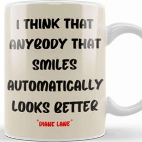 Baskı Dükkanı Smile Emoji Quotes Funny Happy Face Love Gift Kupa